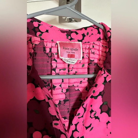 Kate Spade Bubble Dot Smocked Back A Line Shirt Dress Size 2 - Picture 6 of 12